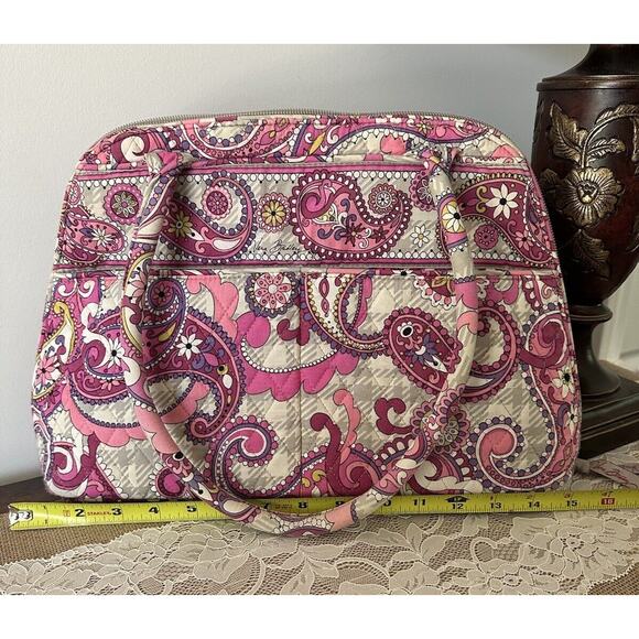 Vera Bradley Bag Paisley Meets Plaid Bowler - Picture 12 of 12